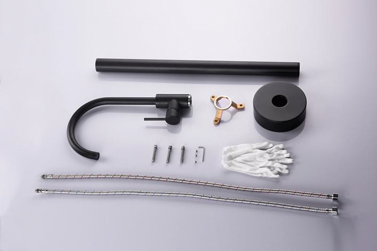 European Electroplated Matte Black Stand Mixer Bath Bathroom Watermark Floor Standing Tapware Design Alone Free Shower Faucet