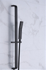 Usa Upc Matte Black Wall Mounted Concealed Bath Room Square Rain Plastic Head Shoewr Bathroom Faucet Showers With Hand Shower