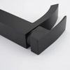 Modern China CUPC Matte Black Waterfall Bathroom Basin Water Sink Brass Mixer Faucet for Bathroom