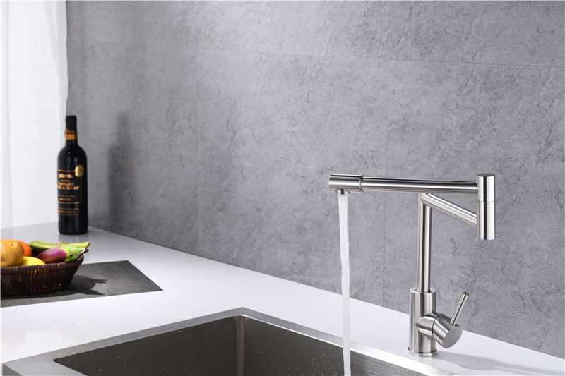 New Deck Mount Folding Kitchen Faucets Single Handle Sink Taps Torneira De Pia