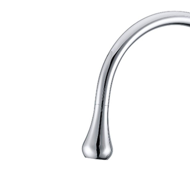 Sanitary Ware Taps Chrome Finished Deck Mount Single Handle Kitchen Tap And Mixer Hot/Cold Water Mixer Single Hole