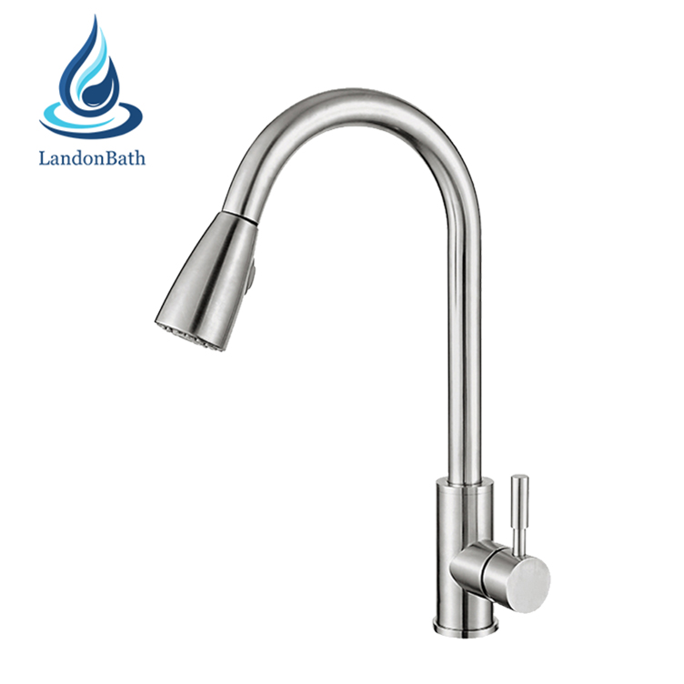 Pull Down Kitchen Faucet Luxury Spring Out For Sink Sprayer Spray Mixer Tap Watermark Spout With Pullout American