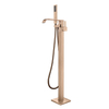 Italy Design Brass Floor Freestanding Bathtub Faucet Contemporary Free Stansing Bath Tub Mixer Taps Fillers Shower Set