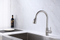 304 stainless steel single lever pull-out kitchen gooseneck sink faucet grifos de cocina agua caliente mezclador