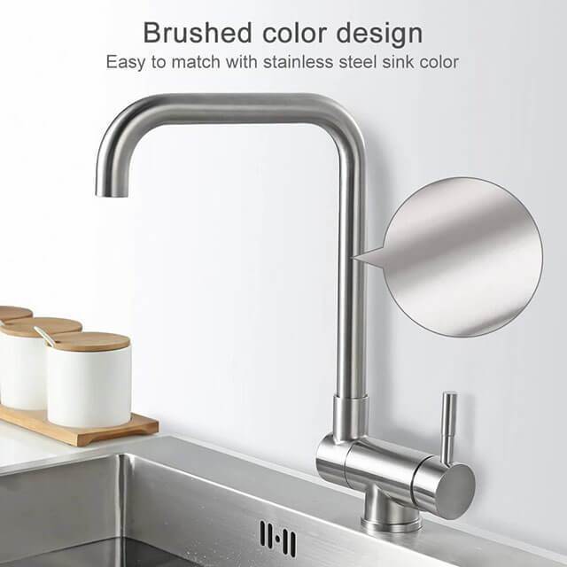 Movable Long Neck Kitchen Faucet Kitchen Wash Basin Sink Tap Foldable Water Tap