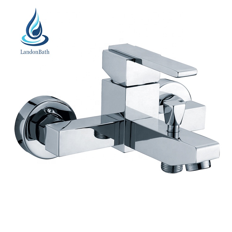 Retail Wholesale Interior Bathtub Faucets Wall Mounted Single Handle Bathroom Bathtub Shower Faucet Mixer Tap