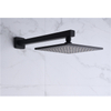 European Wall Mounted Black Concealed Hidden Brass Hot And Cold Shower Faucet Set Rain Shower Head Guangdong