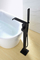 Matt Black Freestanding Bath Mixer Tap & Handheld Shower, Brass Hand Shower Waterfall Freestanding Tub Faucet Black