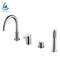 Triple cross handle hot and cold water villa bathtub faucet