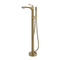 Gold Plated Brass Luxury Bathtub Faucet With Handle Shower