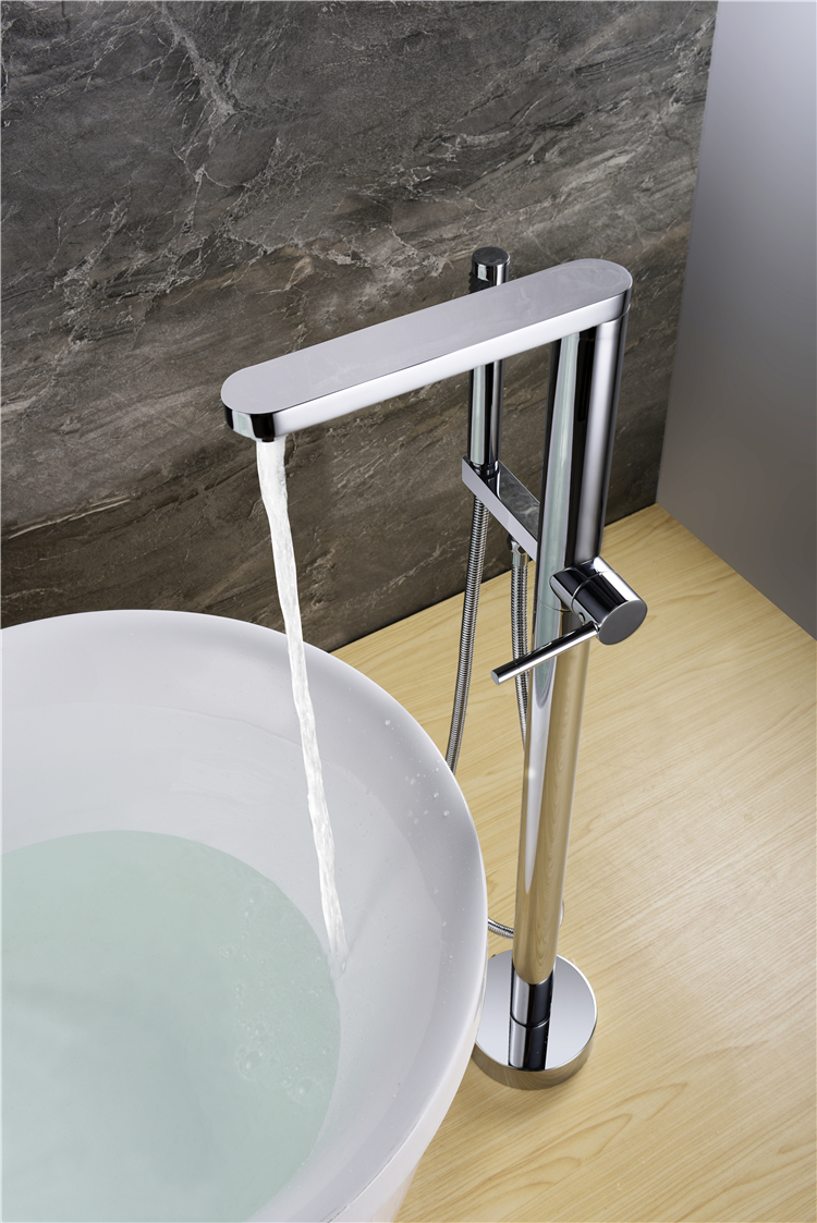 CUPC Floor Mounted Free Standing Freestand Freestanding Bath Tub Bathtub Mixer Tap Faucet Shower Set