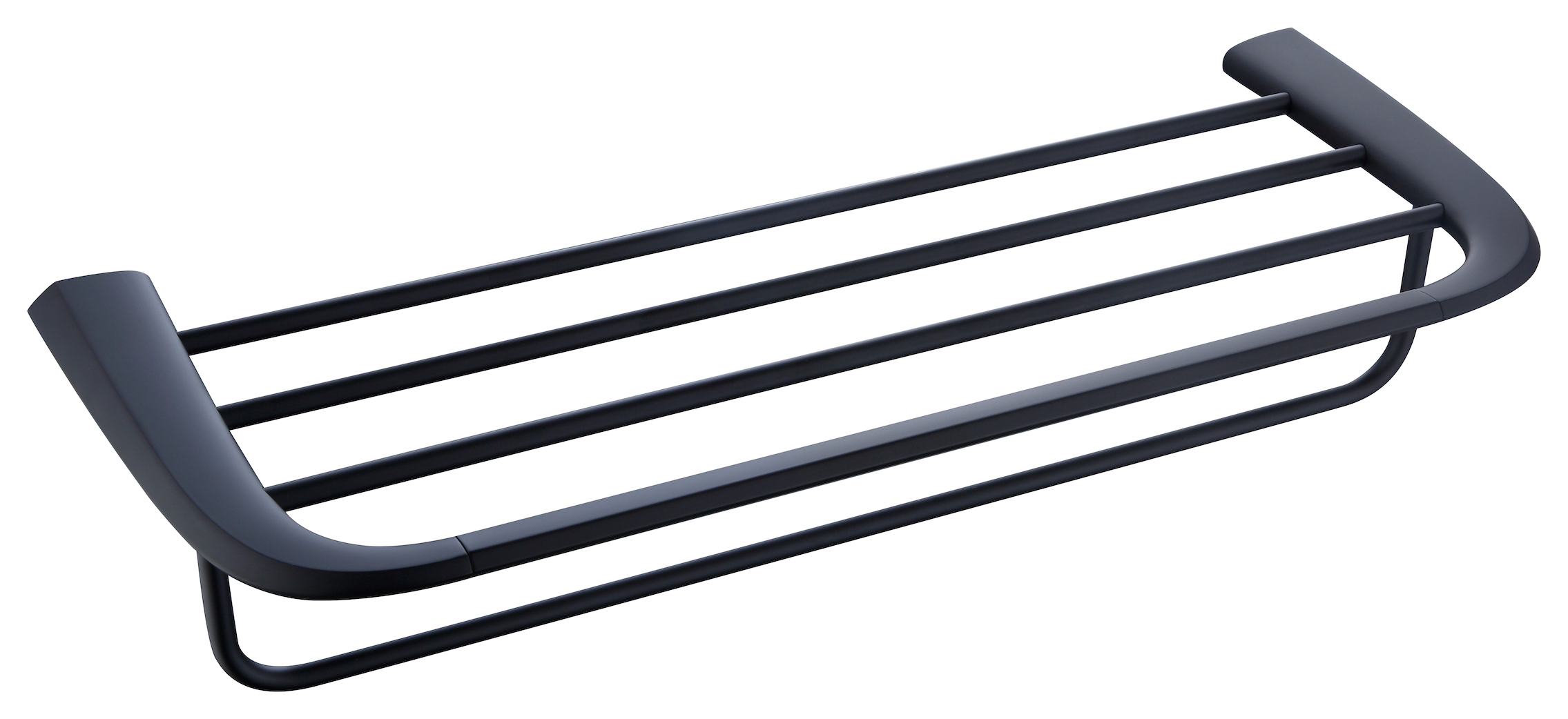 Bathroom Accessories Set Matt Black 304SS Zinc Alloy Bath Towel Rod Towel Rack 24Series