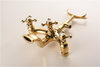 New Design Hot Selling French Gold Deck-Mount Roman Bathtub Faucet
