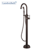 2022 Hot Selling Matt Black Sink Single Handle Floor-Mount Bathtub Faucet
