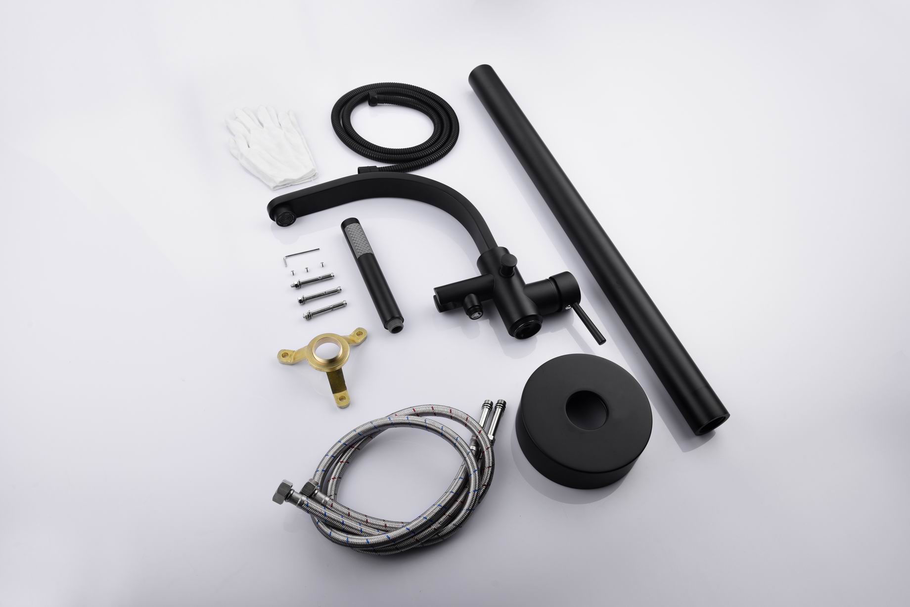 Matt Black Brass Chrome High Quality Freestanding Faucet