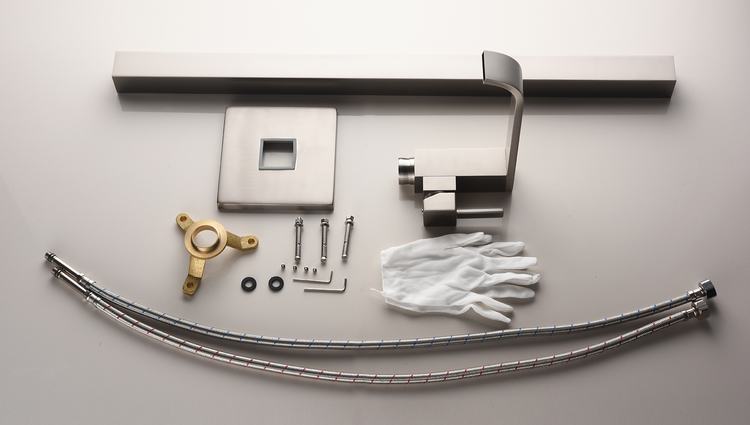 Square French Gold Zinc Water Faucet