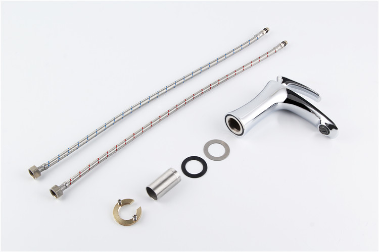 304 Stainless Steel Sink Single Handle Bathroom Faucet