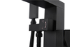 304 Stainless Steel Matte Black Floor-Mount Bathtub Faucet
