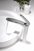 New Design Patent Brass Dolphin Shape Water Mixer Faucet White Bathroom Basin Tall Faucet