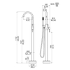Freestanding Bathtub Faucet DF-02017-2