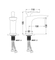 Hot Sale Brass Faucets For Bathroom Deck Mounted Hand Wash Basin Mixer Robinet Lavabo