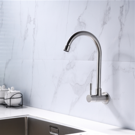 Grifo para lavabo de cocina moderno grifo de agua acero inoxidable