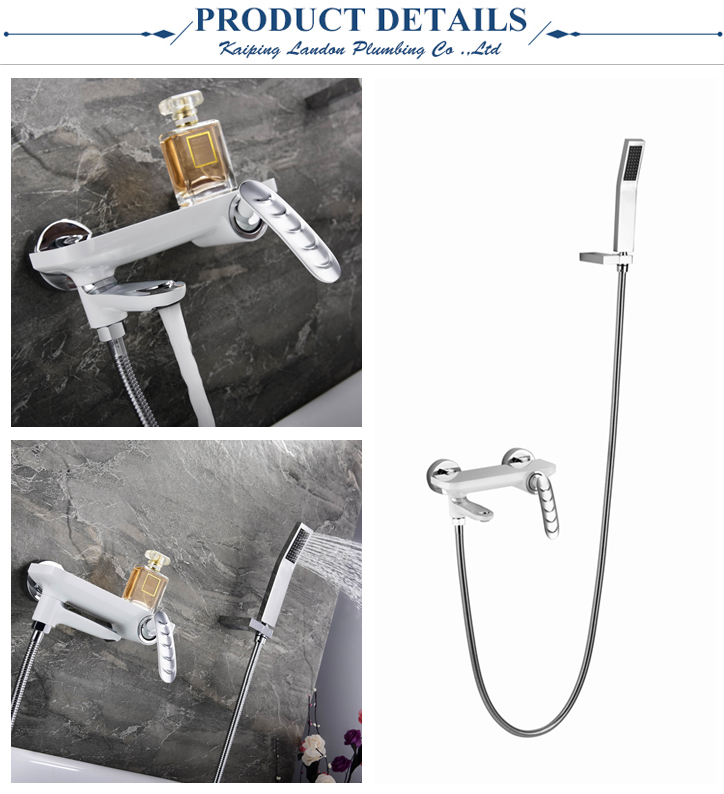 Bathrooms Floor Mounted Clawfoot Freestanding Bathtub Brass Faucet&Tap