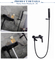China Factory Good quality Prices Bathtub Faucet Black Floor Mount Brass Single Handle Bathroom Faucets with Hand Shower
