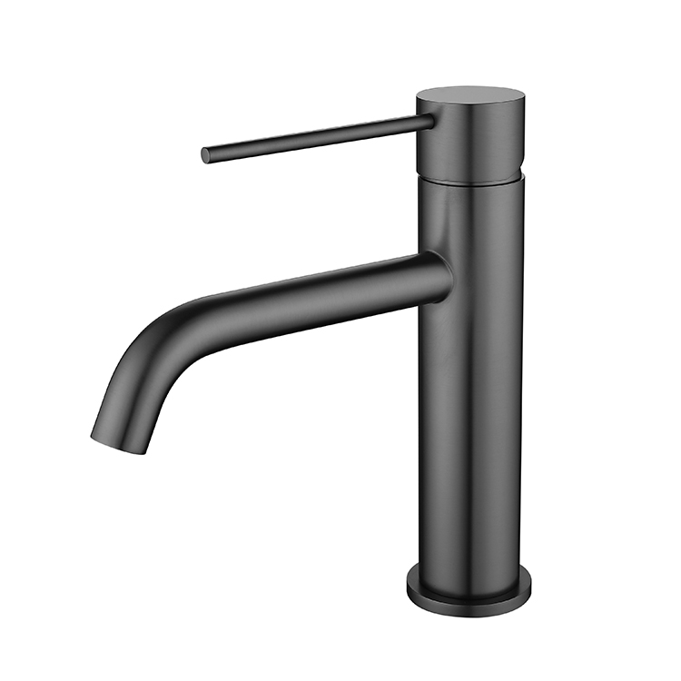 China Wholesale Factory Bathroom Wash Mixer Tap Mixed Hot Cold Water 5 Color Brass Modern Gun Grey Basin Faucet