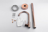 New Rose Gold Floor Mounted Bathtub Faucet Set Luxury Design Freestanding Bath Tub and Shower Mixer Tap