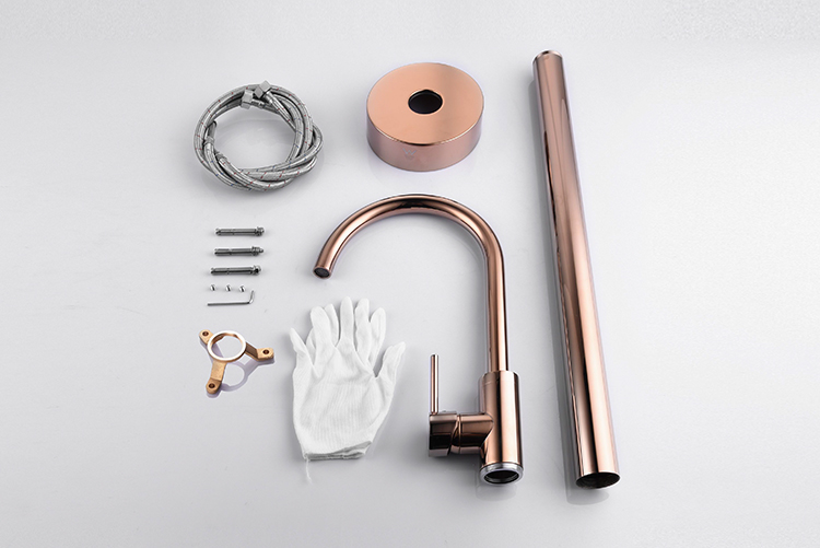 New Rose Gold Floor Mounted Bathtub Faucet Set Luxury Design Freestanding Bath Tub and Shower Mixer Tap