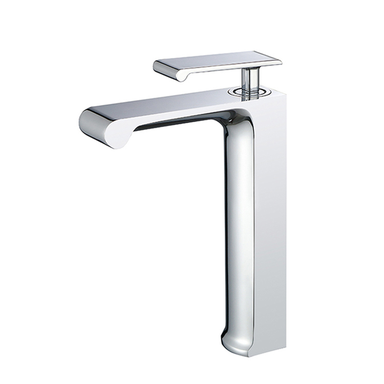 Modern Single Handle Deck Mounted Tall Wash Basin Faucet for Bathroom Amazon Hot Selling Faucet