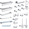Bright Gold Bathroom Accessories Set Paper Holder Towel Rail 70Series