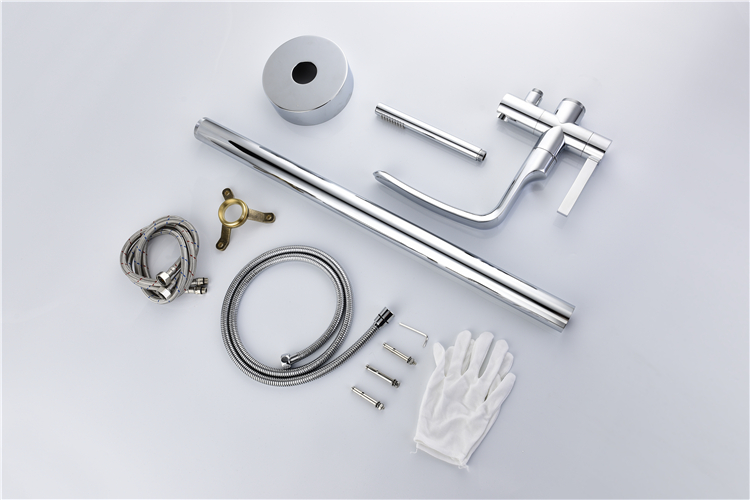 Single Hole High Quality Floor-Mount Bathtub Faucet Thermostatic Tap