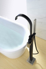 Hot Selling Matte Black Cheap Floor-Mount Bathtub Faucet