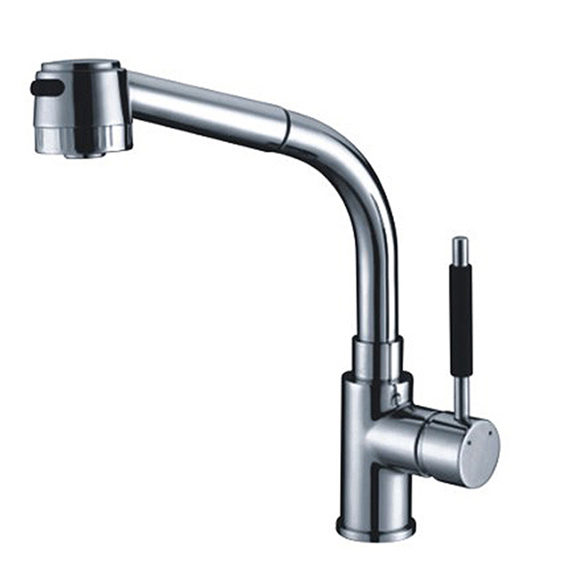 Pull down kitchen faucet