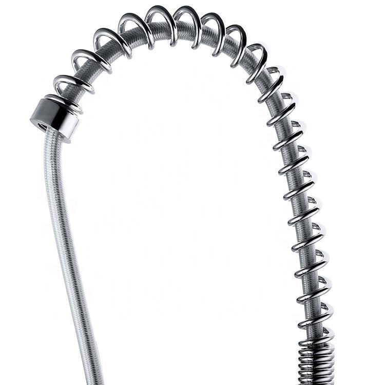 Gooseneck Spring Flexible Sink Kitchen Mixer Water Mixture Tap With Purification Faucet Brass Sprayer Pull Down For Pressure