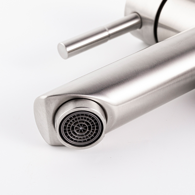 Sus 305 Faucet Stainless Steel Bathroom Nickel Brushed Basin Faucet Torneira Sink Faucet