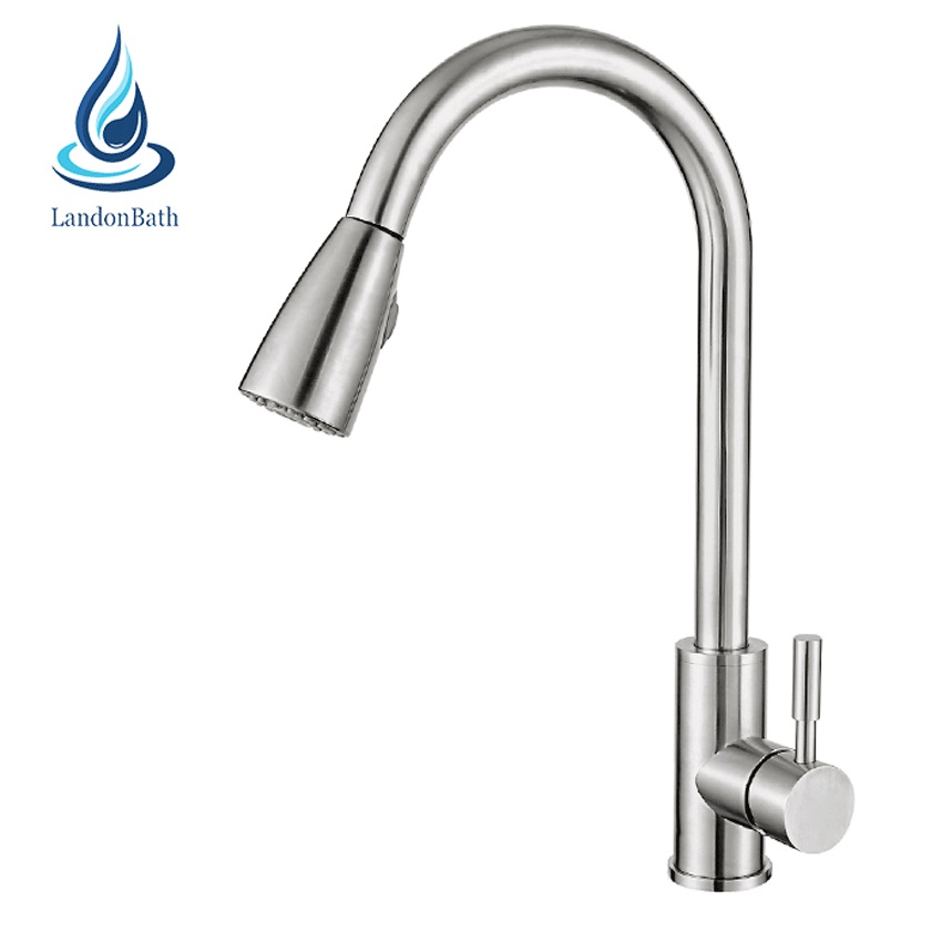 New products 304 kitchen faucet sanitary ware tap pull out torneira cozinha monocomando