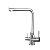 Deck mounted 3way kitchen mixer tap faucet stainless steel kitchen sink faucet torneira para cozinha ,torneira cozinha china
