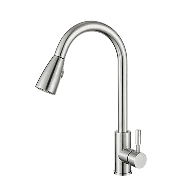 Magnetic Docking Pull Down 304 Stainless Stainless Brushed Nickel Kitchen Faucet
