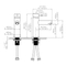 Stainless Steel Satin Bathroom Basin Faucets Hot and Cold Water Mixer Tap