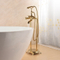 Bathroom accessories royal antique round handle bath faucet brass bathtub faucet with handheld shower head