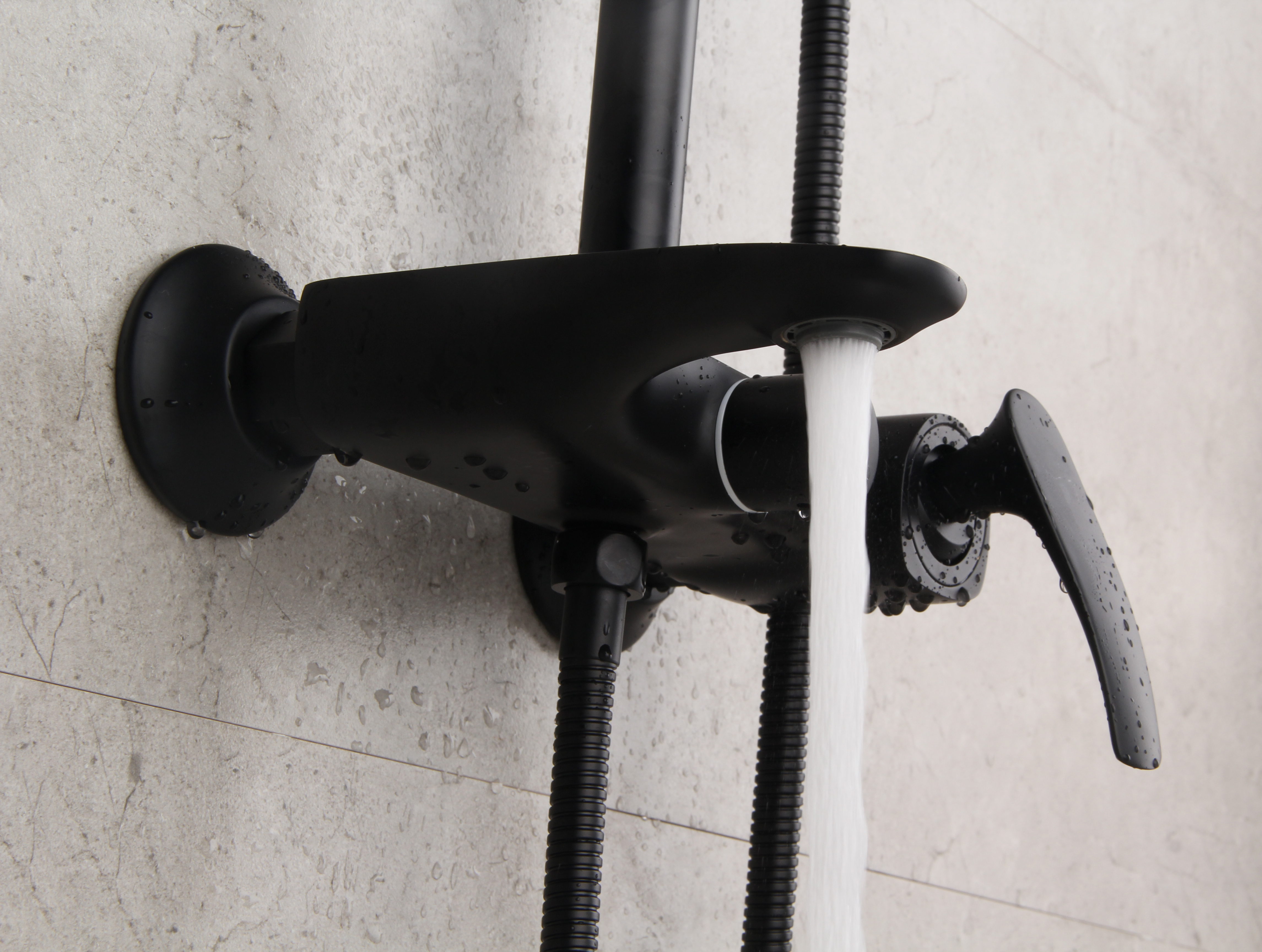 Wall Mounted Shower Set Column Bath Mixer Faucet DF-07010-3