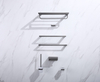 Matt Black Bathroom Accessories Set Paper Holder Towel Rod 69Series