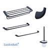 Bathroom Accessories Set Chrome 304SS Zinc Alloy Bath Towel Bar Towel Rack 24Series