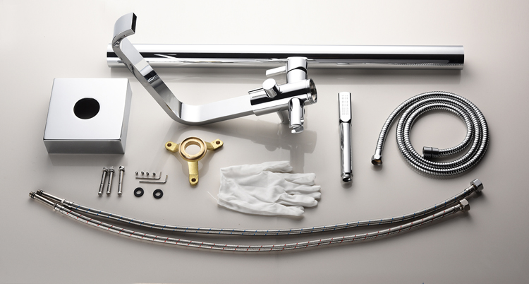 Elegent Fashion Luxury Design Brass Chrome Bathroom Faucet