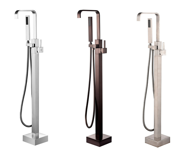 Traditional Style Bathtub Tap Square Round Bathtub Mixer