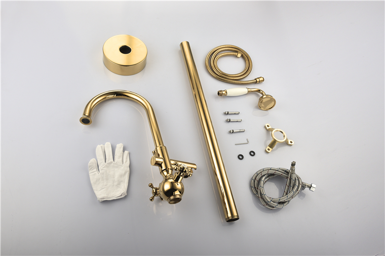 Brass Shower Mixer For Villa High Stainless Steel Quality Bath Tub