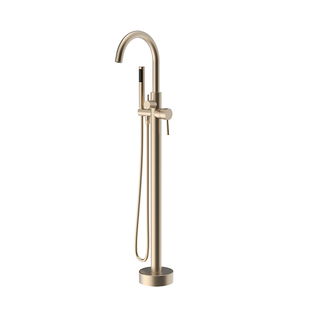 Large High Flow Rate Floorstanding Bathtub Filler Faucet Mixer DF-02043-2